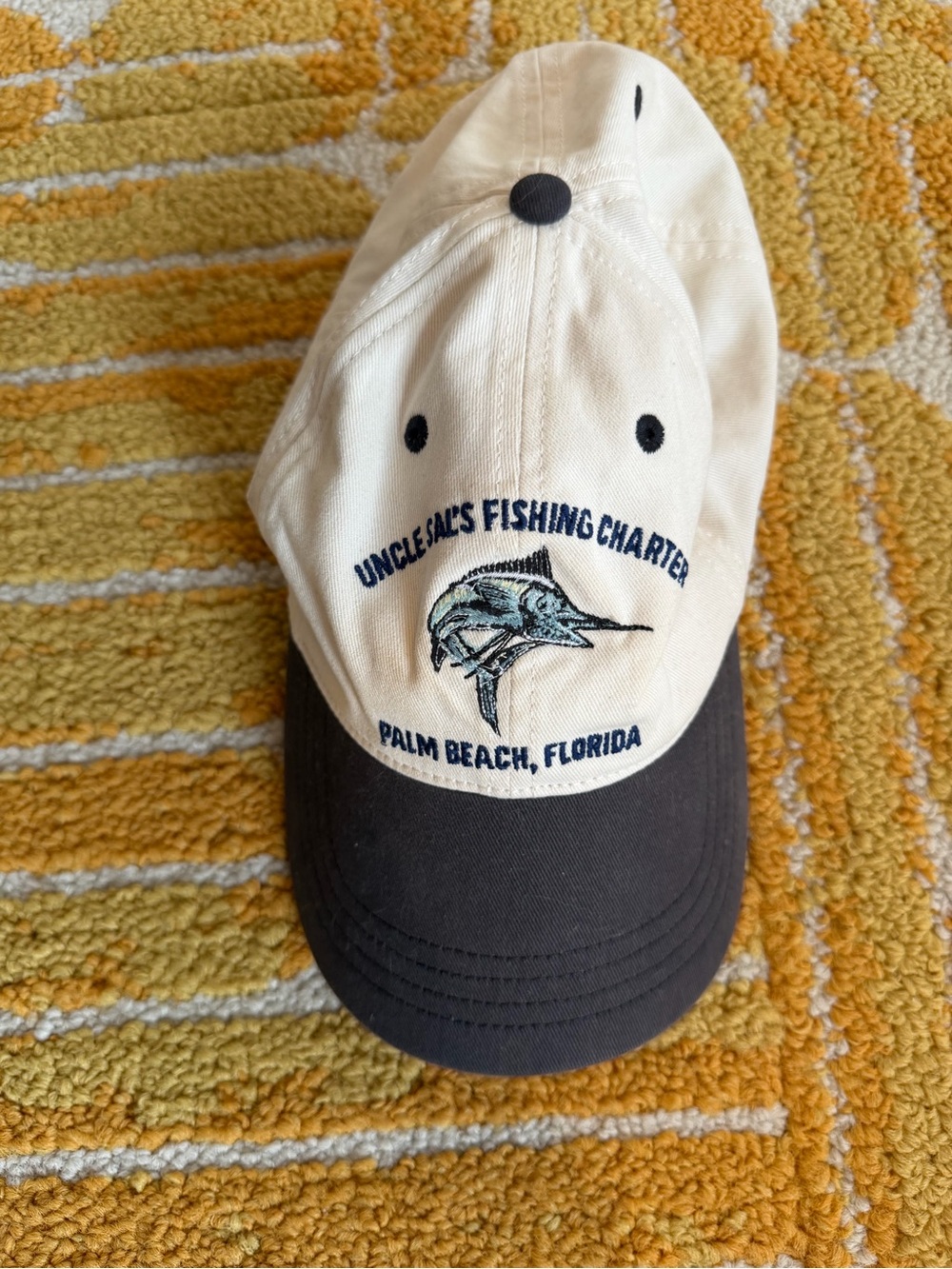 Abercrombie & Fitch Two-Tone Fishing Cap - Cream and Brown